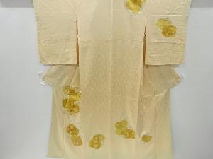 アンティーク　菊楓橘模様刺繍着物